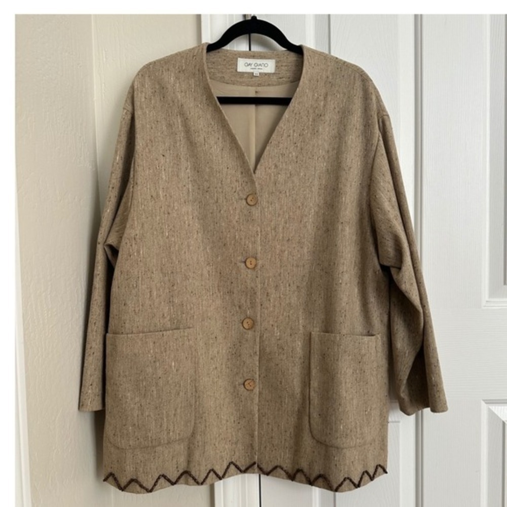 Archival Gay Giano‎ Vende Moda Wool Blend Blazer Jacket – Made in Italy – Medium